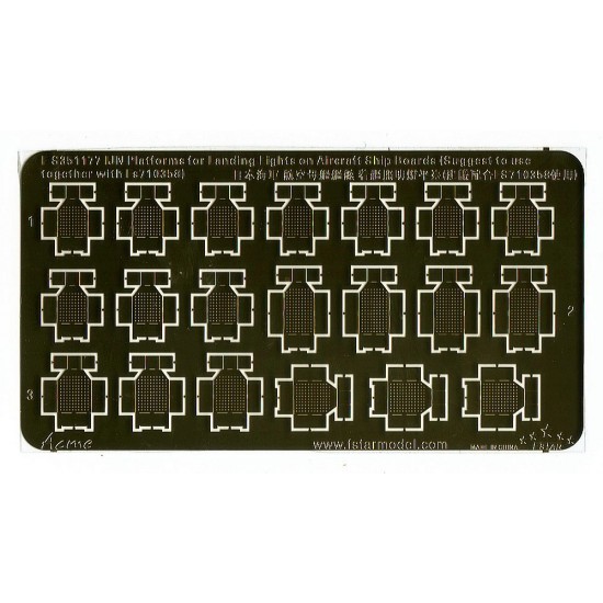 1/350 WWII IJN Platforms for Landing Lights on Aircraft Carrier Ship Boards