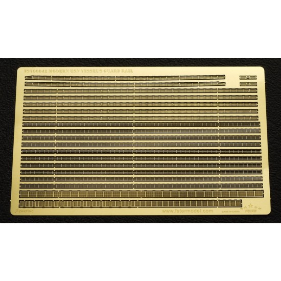 1/700 Modern USN Vessel's Guard Railings (1 photo-etched sheet)