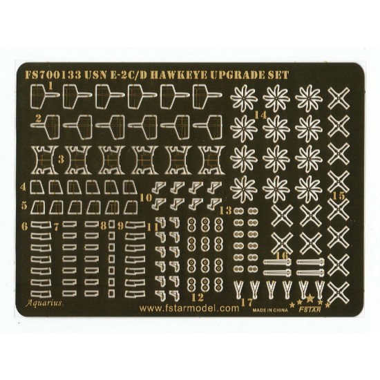 1/700 Modern USN E-2C/D Hawkeye Upgrade Detail Set for Trumpeter kits