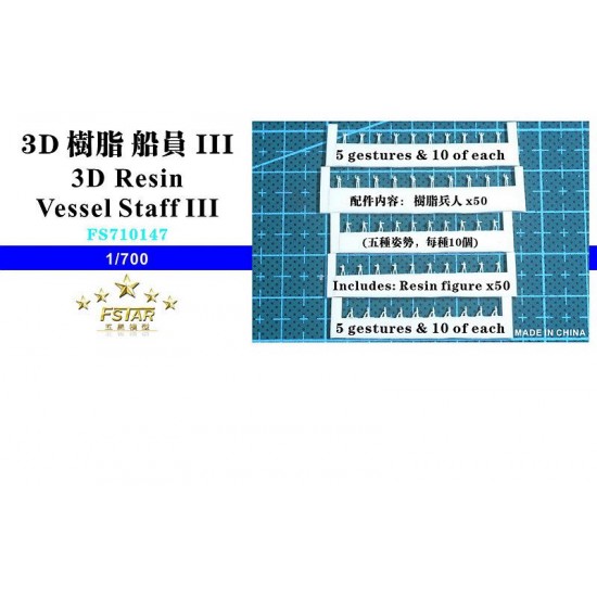 1/700 Vessel Staff III (3D Resin, 50pcs)