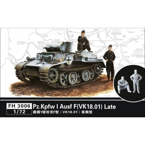 1/72 German PzKpfw.I Ausf.F (VK18.01) Late Version with Figures