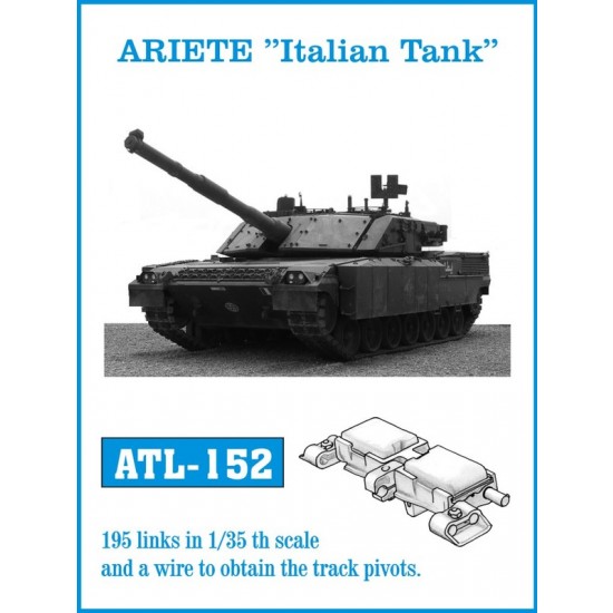 1/35 Metal Track for Ariete "Italian Tank" (195 links)