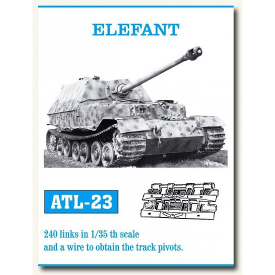 Metal Tracks for 1/35 German Elefant (240 links)