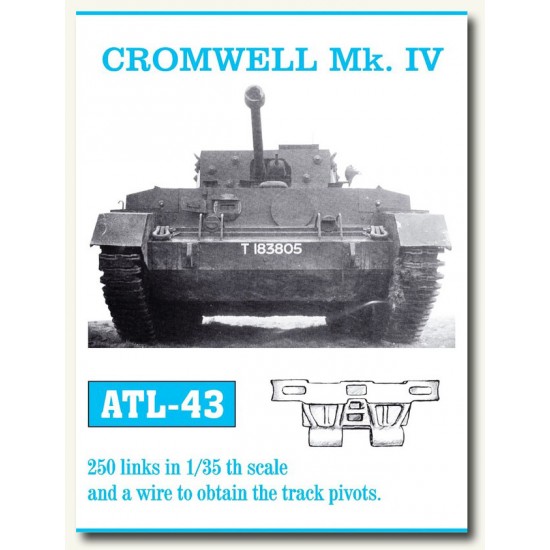 Metal Tracks for 1/35 British Cromwell Mk.IV (250 links)