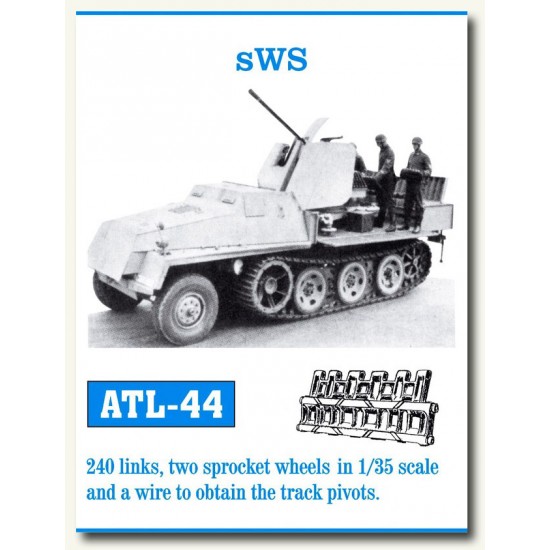 Metal Tracks for 1/35 WWII German sWS (240 links)