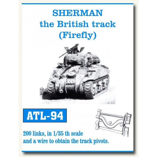 Metal Tracks for 1/35 British Sherman Firefly (200 links)