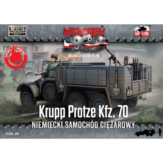 1/72 Krupp-Protze Kfz.70 w/Figure