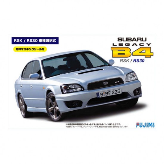 1/24 Subaru Legacy B4 RSK/RS30 with Window Frame Masking Stickers