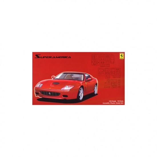 1/24 (RS111) Ferrari Superamerica with Window Frame Masking Stickers