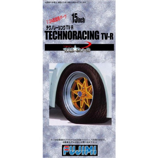 1/24 15inch Technoracing TV-R Wheels & Tyres Set