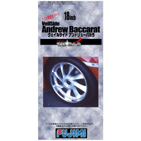 1/24 18inch Veilside Andrew Baccarat Wheels & Tyres Set