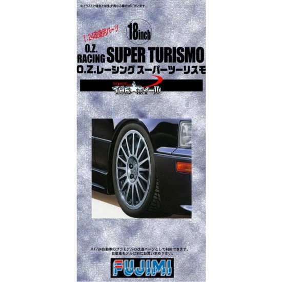 1/24 18inch O.Z. Racing Super Turismo Wheels & Tyres Set