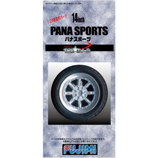 1/24 14inch Panasport (Model Car) Wheels & Tyres Set