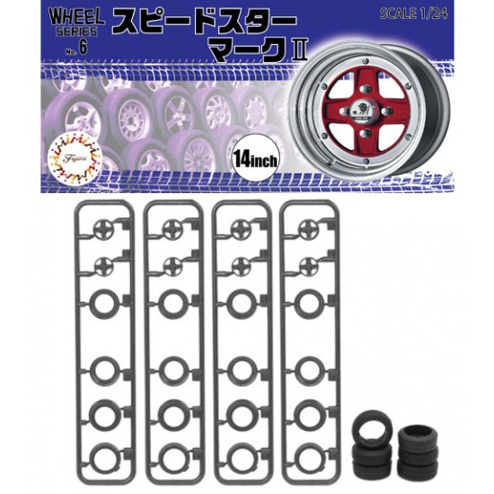 1/24 Speed Star Mk-II 14-inch Wheels & Tyres Set