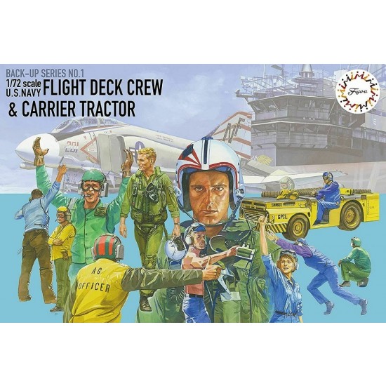 1/72 USN Flight Deck Crews & MD-3 Tractor (FDC-1)