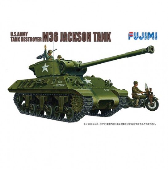 Maquette De Char US Tank M36 Jackson Fujimi Au 1/76 - Réf. 76017 - État Neuf (occasion) - À Partir De 17 Ans