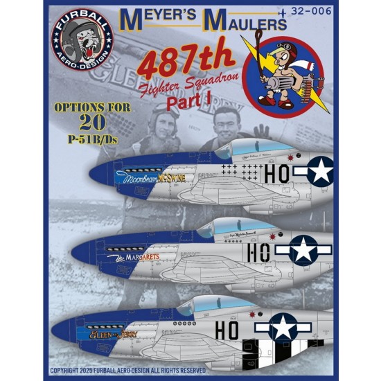 1/32 P-51 B/D Decal - Meyer's Maulers Part I