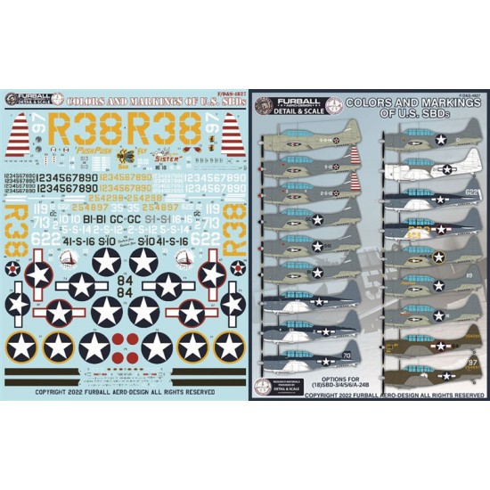 Decals for 1/48 Colours and Markings of US SBDs
