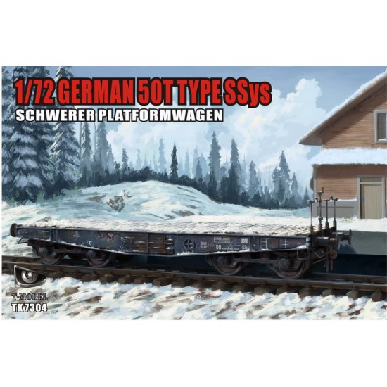 1/72 German 50T Type Ssys Schwerer Platormwagen (Double kits)