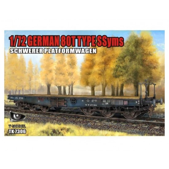 1/72 German 80T Type Ssyms Schwerer Plattformwagen