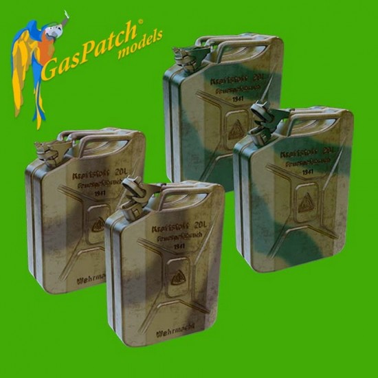 1/35 German Fuel Jerry Cans 1941 ABP & SCHWELM (12pcs)
