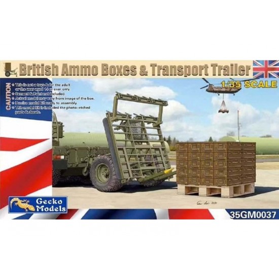 1/35 British Ammo Boxes & Trailer