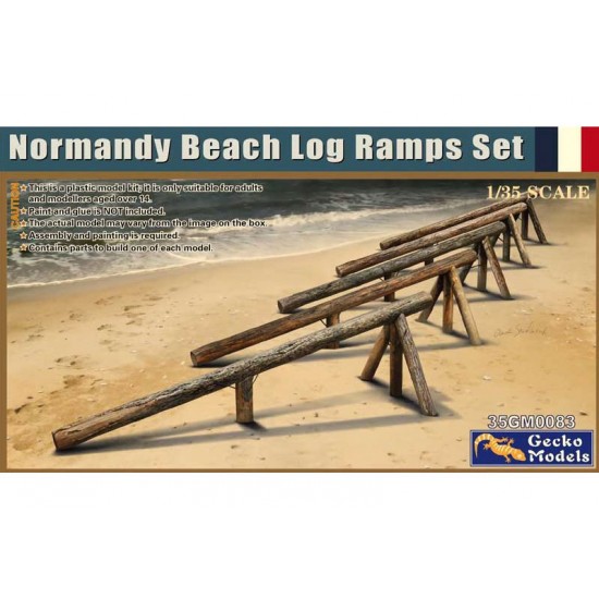1/35 Normandy Beach Log Ramps Set