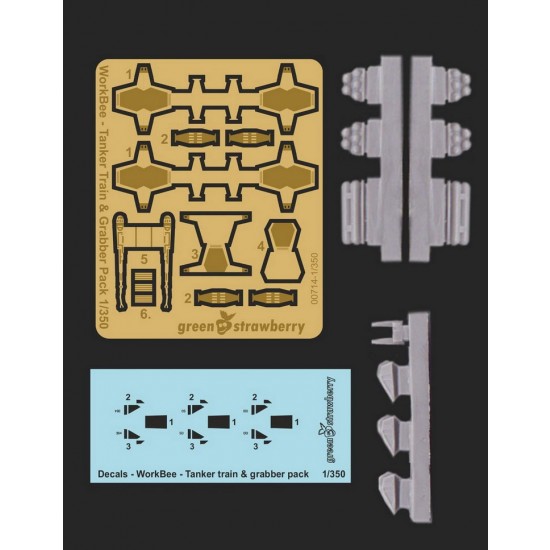 1/350 WorkBee #4 Tanker Train & Grabber Pack