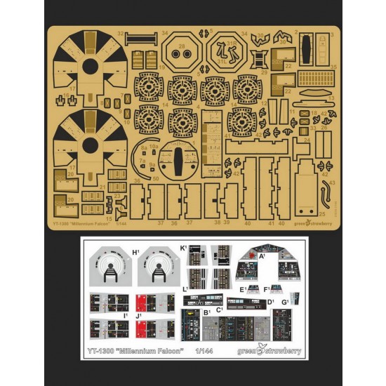 1/144 YT-1300 Millennium Falcon Detail Set for Bandai Star Wars The Force kits