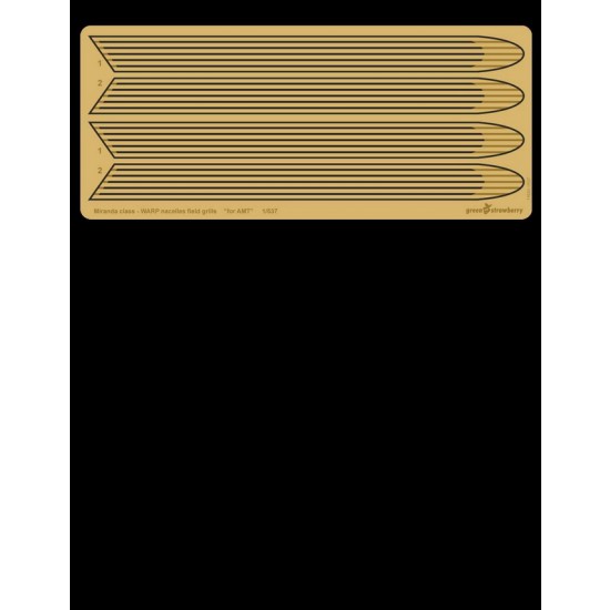 1/537 USS Reliant / Miranda class WARP Nacelles Field Grills for AMT kits
