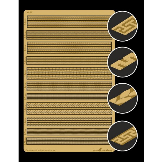 Wargaming - Ornamental Stripes Universal Vol.I 0.75mm, 0.7mm, 1.2mm, 1.8mm
