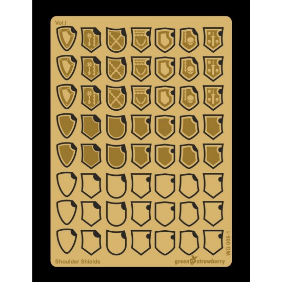 Shoulder Shields Vol.I for 8.5mm High Wargaming Figures