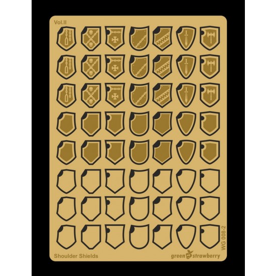 Shoulder Shields Vol.II for 8.5mm High Wargaming Figures