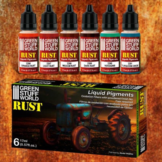 Liquid Pigments Set - Rust (6x 17ml)