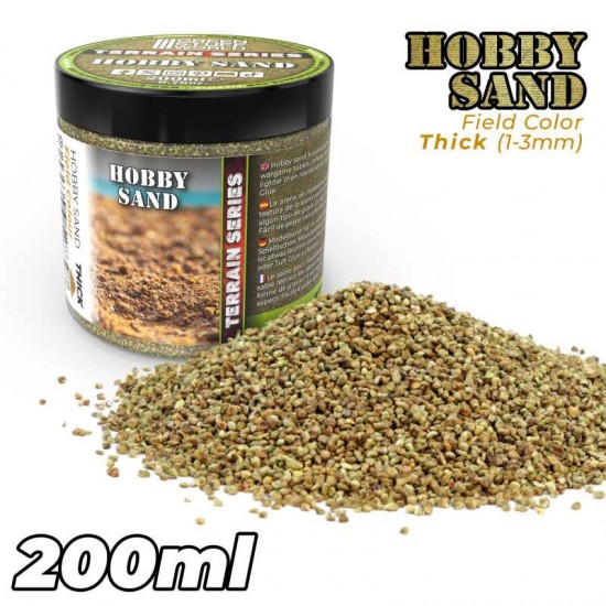 Thick Hobby Sand #Field Sand (200ml) Size of Grain: Approx. 1-2mm
