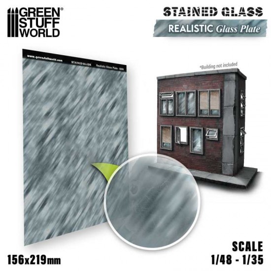 1/48, 1/35 Realistic Glass Plate (0.3mm thick, 156x219 mm)