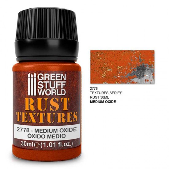 Rust Textures - Medium Oxide Rust (30ml Acrylic Textured Paste)