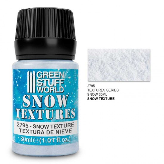 Snow Textures - Snow (30ml Acrylic Textured Paste)