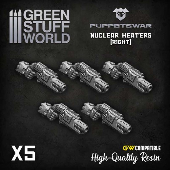 Puppetswar Nuclear Heaters - Right for 28/32mm Wargame Miniatures