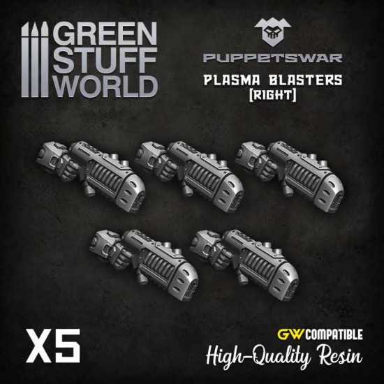Puppetswar Plasma Blasters - Right for 28/32mm Wargame Miniatures