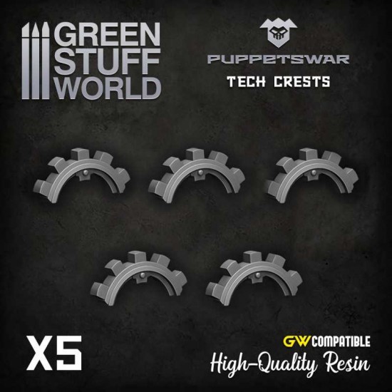 Puppetswar Tech Crests for 28/32mm Wargame Miniatures
