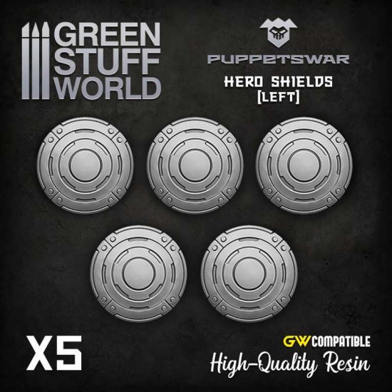 Puppetswar Hero Shields for 28/32mm Wargame Miniatures