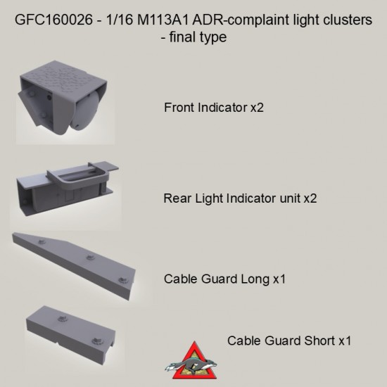 1/16 M113A1 ADR Complaint Light Clusters Final Type for AHHQ-009