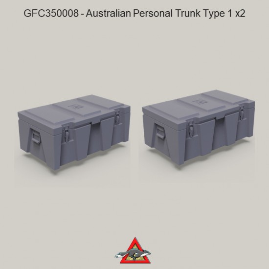 1/35 Modern Australian Personal Trunk Type 1 (2pcs) Grey Fox Concepts ...