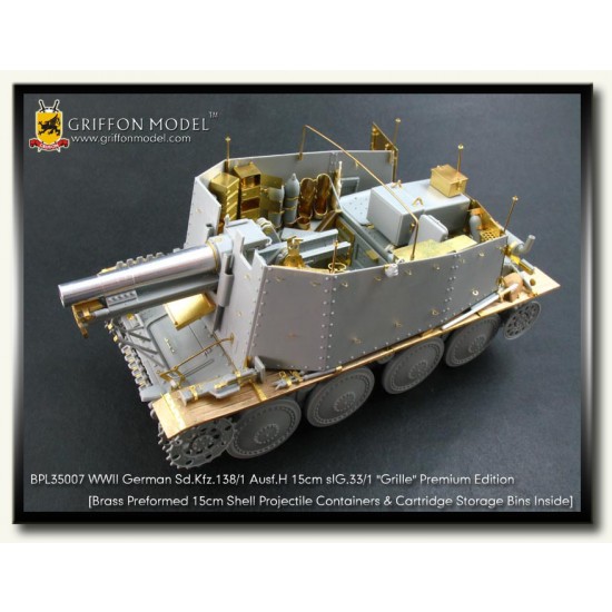 1/35 SdKfz.138/1 Ausf.H 15cm sIG.33/1 Grille for Dragon kit