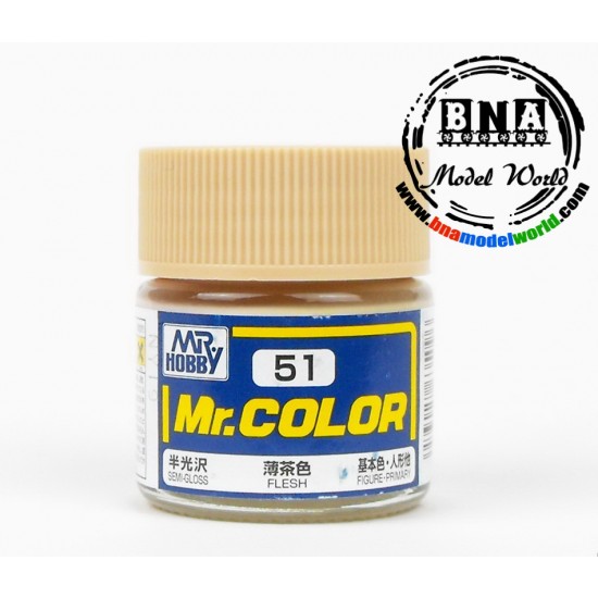 Solvent-Based Acrylic Paint - Semi Gloss Flesh (10ml)
