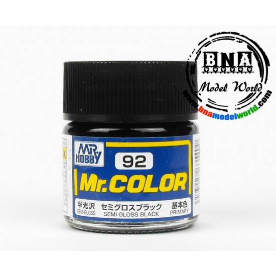 Solvent-Based Acrylic Paint - Semi Gloss Black (10ml)
