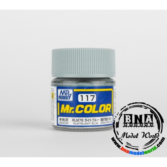 Solvent-Based Acrylic Paint - Semi-Gloss RLM 76 Light Blue (10ml)