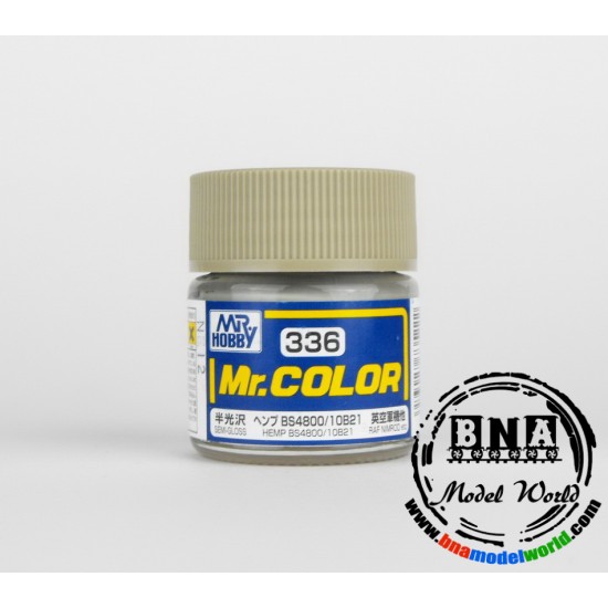 Solvent-Based Acrylic Paint - Semi-Gloss Hemp BS4800/10B21 (10ml)