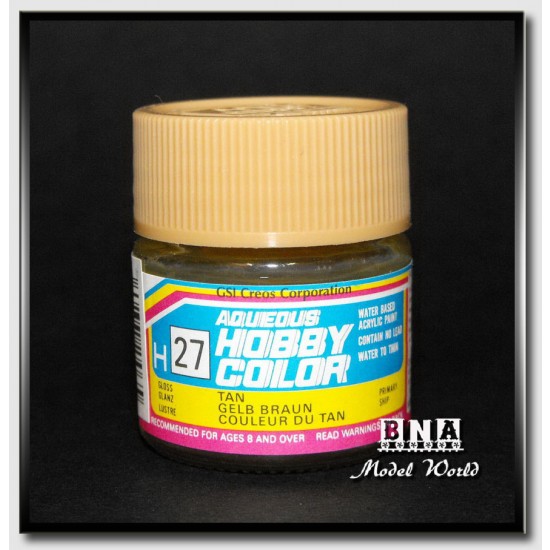 Water-Based Acrylic Paint - Gloss Tan (10ml)